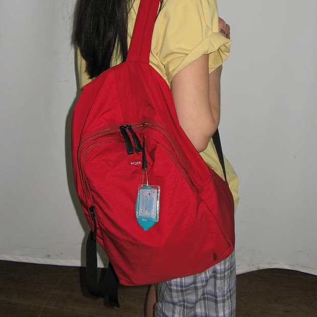 Pote classic backpack 빈티지레드