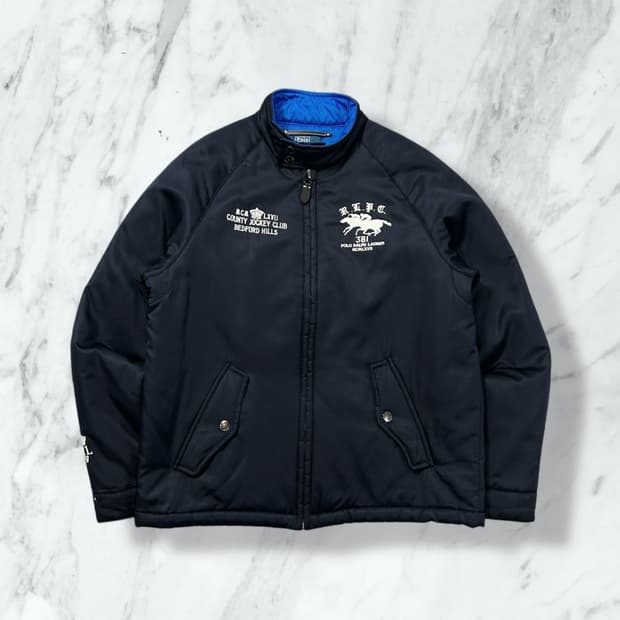 폴로 랄프로렌 더블포니 네이비 럭비 점퍼