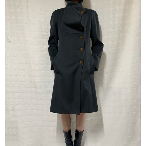 vivienne westwood 딥그린 울 코트