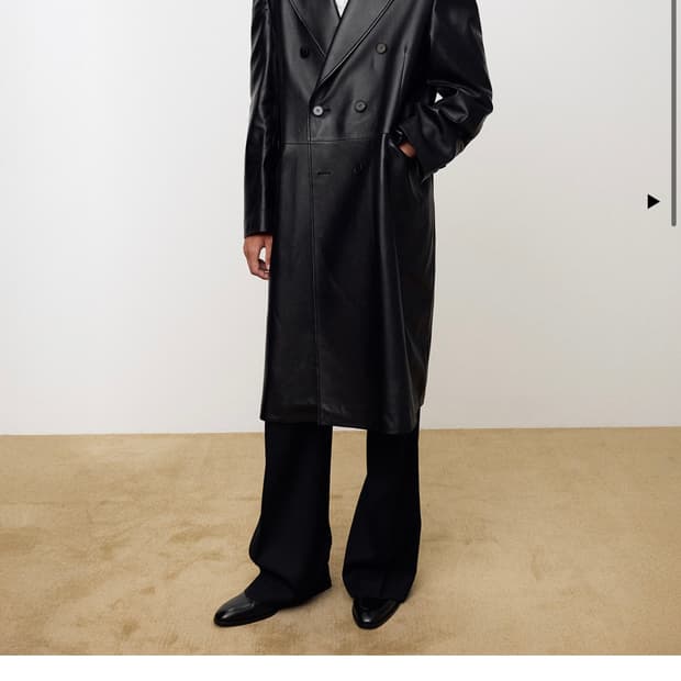 토니웩 24FW 나파 레더 더블코트 (S 새상품)
