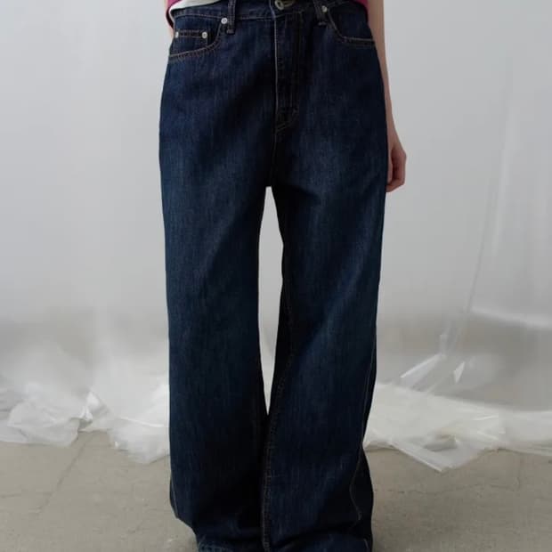 토아베 Indigo Summer Wide Denim 데님 팬츠