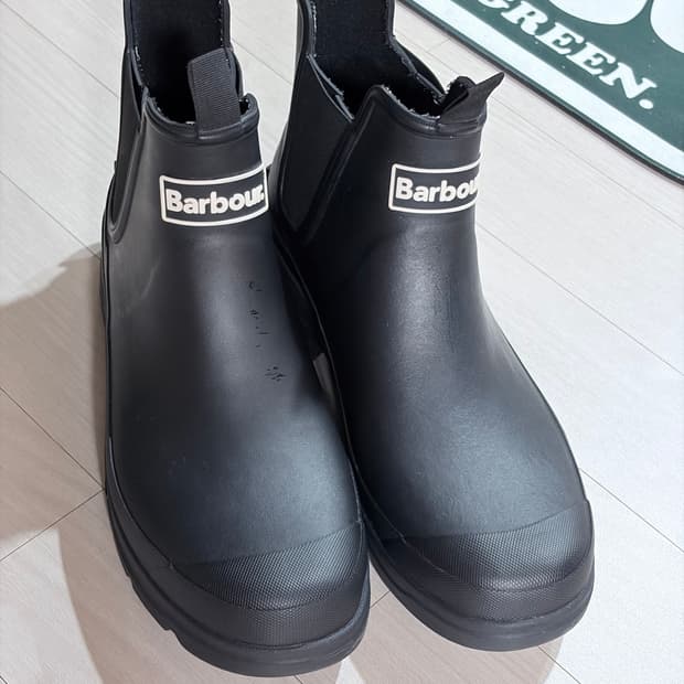 바버 님버스 첼시 레인부츠 블랙