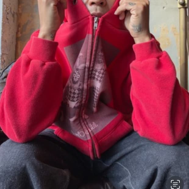 [XL]카멜커피x커피리브레 태그팀 빈티지 후드집업