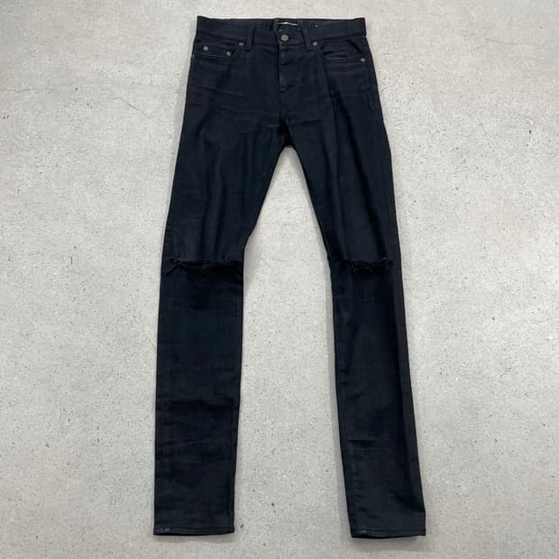 생로랑 15FW D02 무릎 디스 스키니진