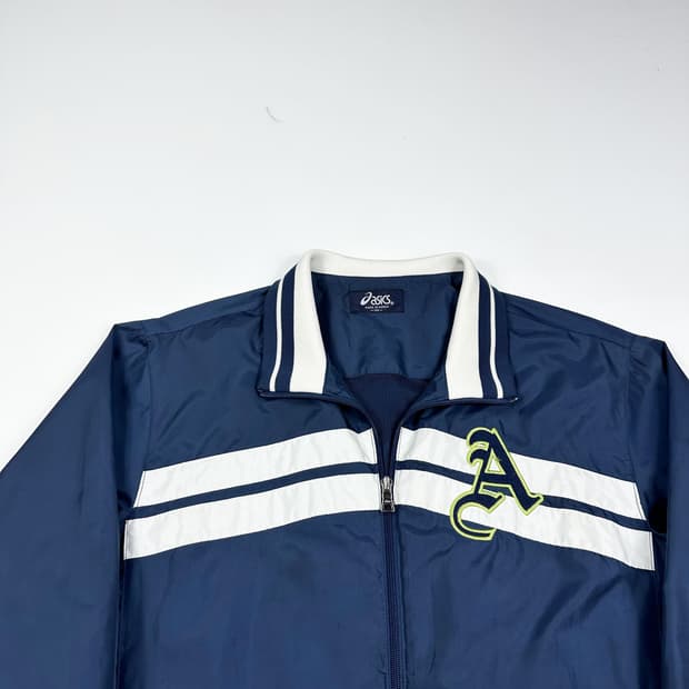 아식스 트레이닝 네이비 바람막이 자켓 (L)