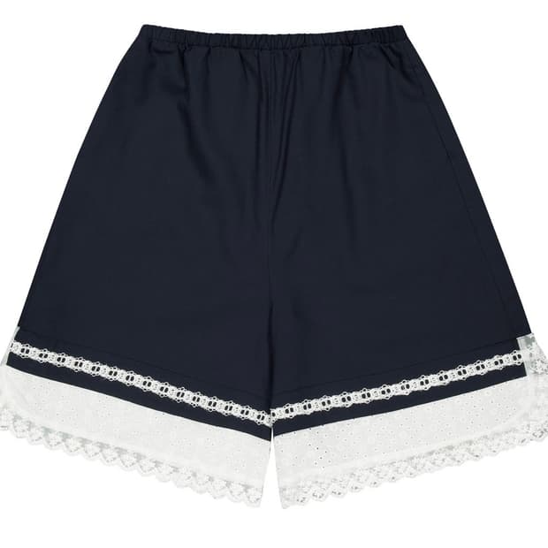 코이세이오 LACE SHORTS NAVY 2