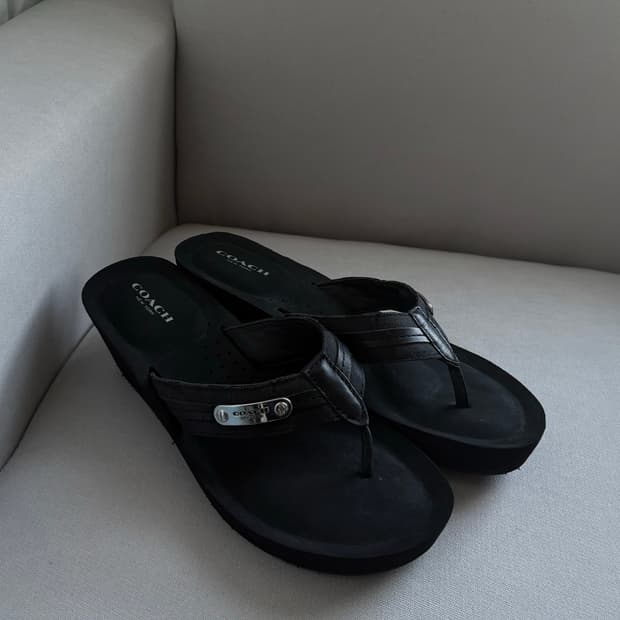 Coach patten slide sandals shoes