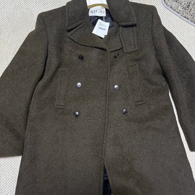 렉토 라마 울 빈티지 피코트 L 새상품