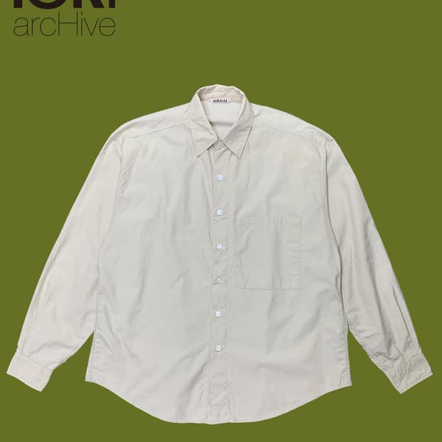 🇯🇵AURALEE WASHED FINX TWILL BIG SHIRTS