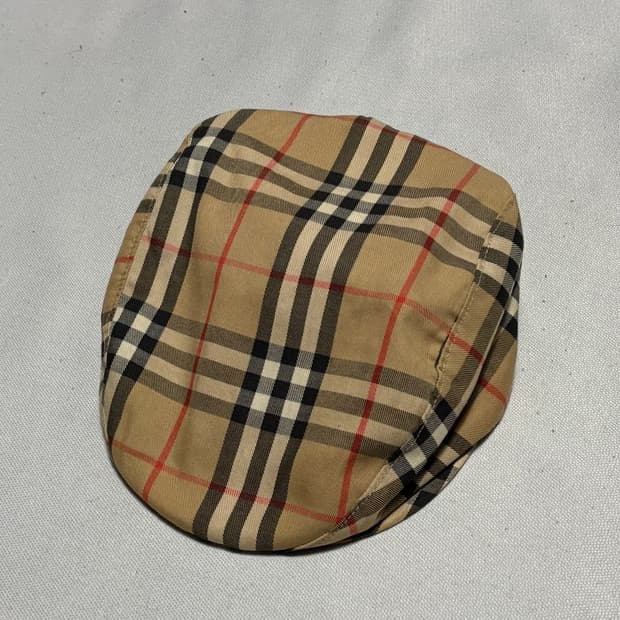 M 버버리 빈티지 체크 헌팅캡