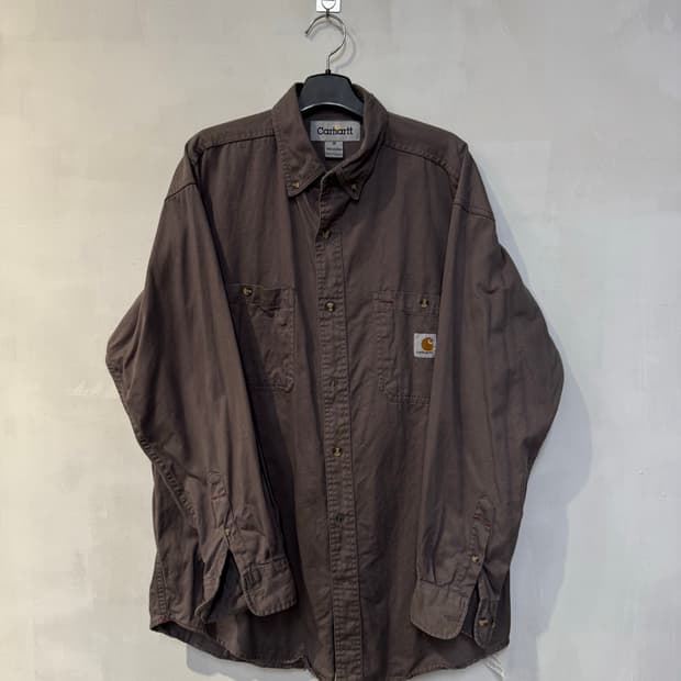 칼하트 초코브라운 긴팔셔츠