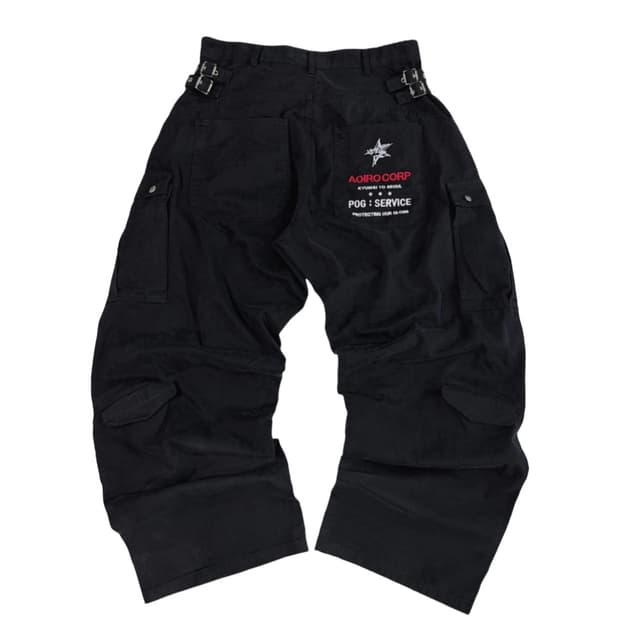 (2) 아오이로 포그서비스 히카리 M65 커브드 팬츠 빈티지 블랙
