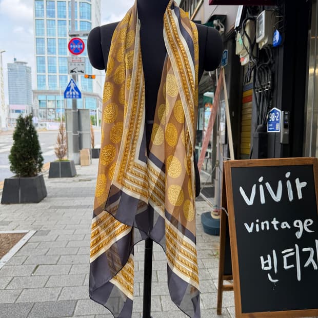 Yves Saint Laurent 100% Silk Scarf