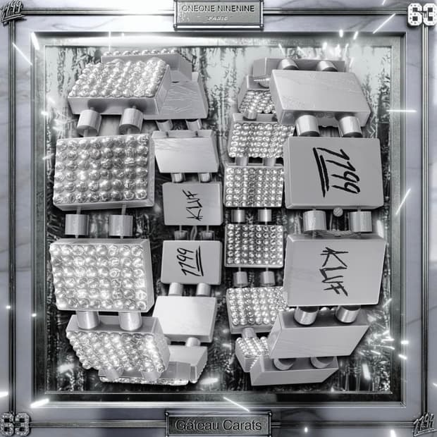 1199 bazo 63KLUF Rhinestone bracelet 실버