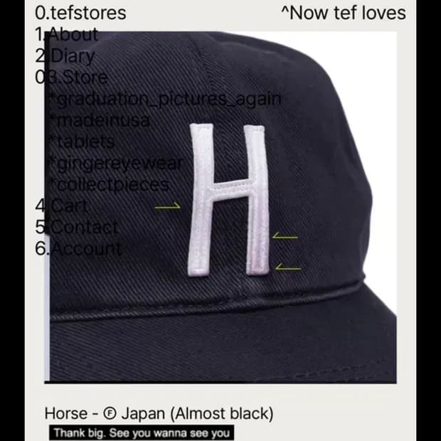 테프스토어즈 H 볼캡 m사이즈