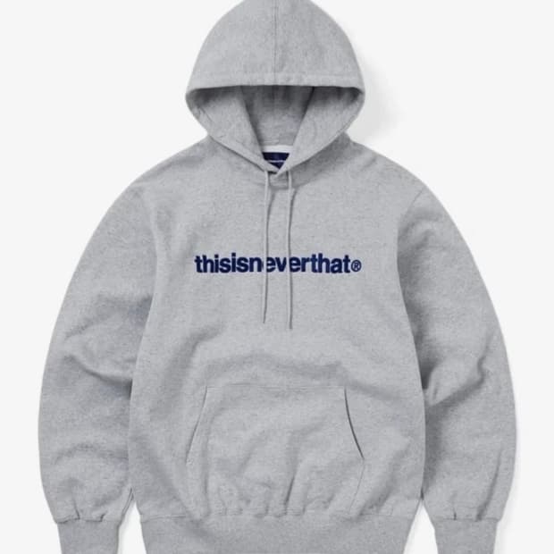 디스이즈네버댓 후드티 그레이 L 
