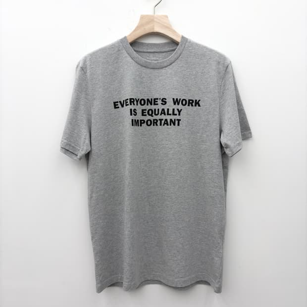 JENNY HOLZER GREY WORK T-SHIRT