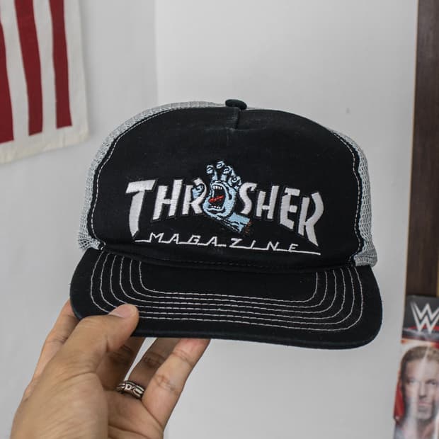 Santa Cruz x Thrasher 매쉬 트러커 캡