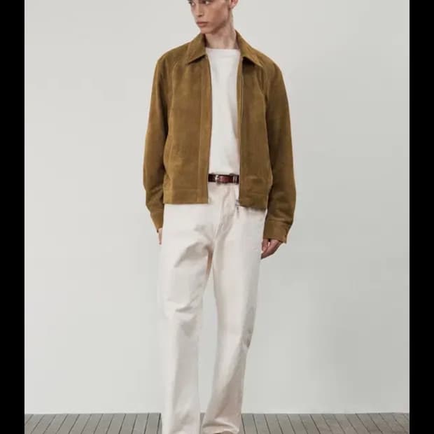 브라운야드 스웨이드 블루종 4사이즈 팝니다