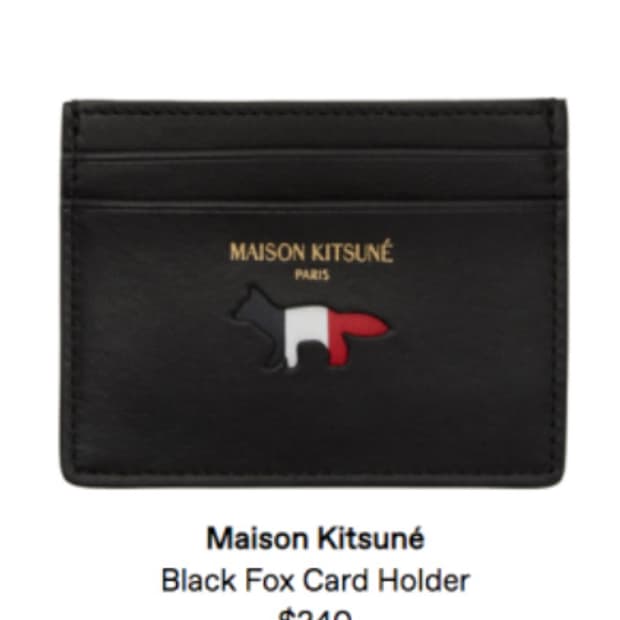 메종키츠네 정품 카드지갑