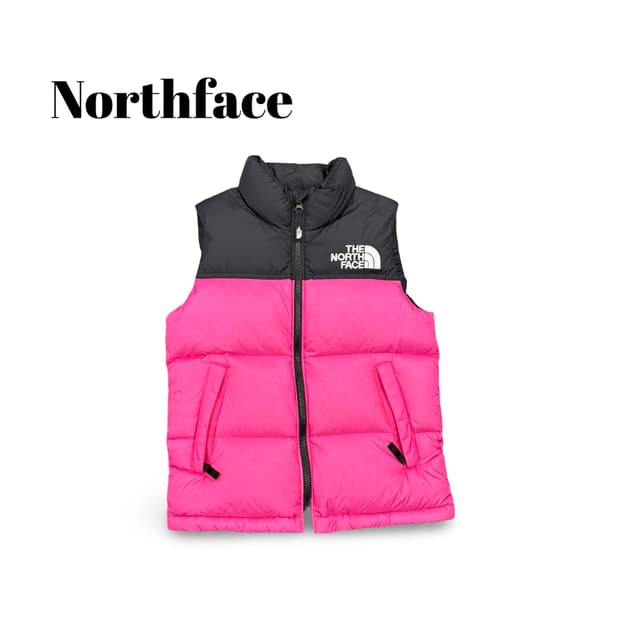 (44)노스페이스핑크패딩조끼