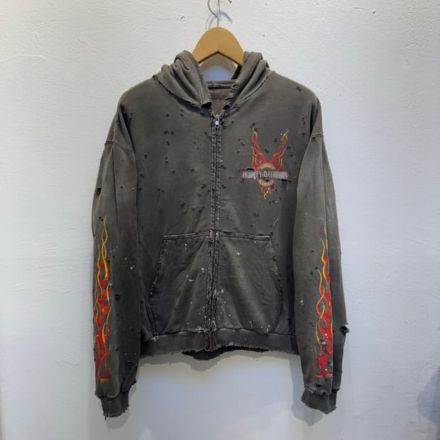 빈티지 후드집업