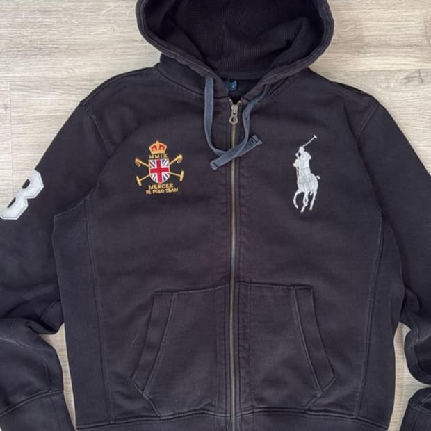 폴로 빅포니 후드집업 