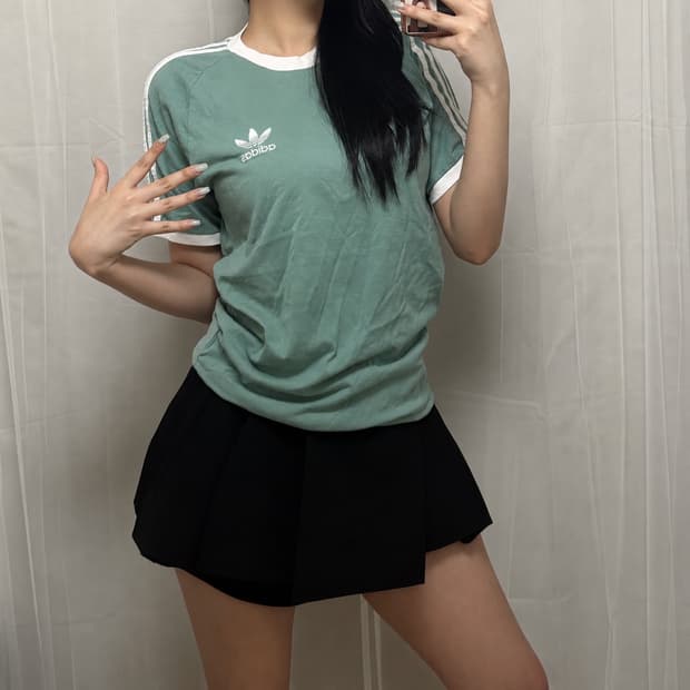 아디다스 오리지널 민트삼선링거티 