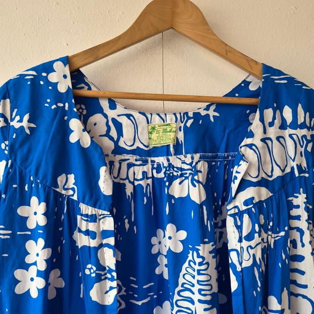 Ui-Maikai 하와이 여성 하와이안오픈롱로브