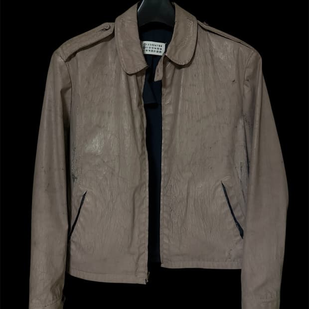 04ss Artisanal Painted Military Jacket
