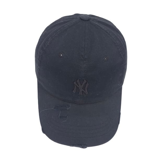 MLB 뉴욕양키스 블랙 데미지 볼캡