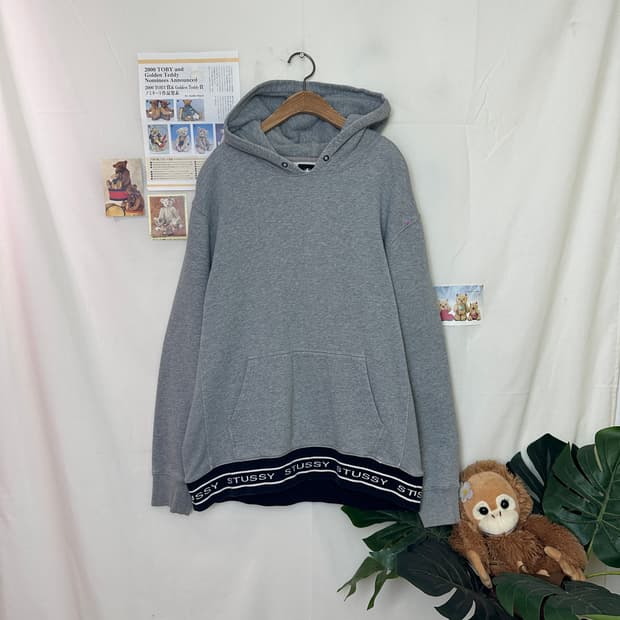 스투시 스펠아웃 후드티