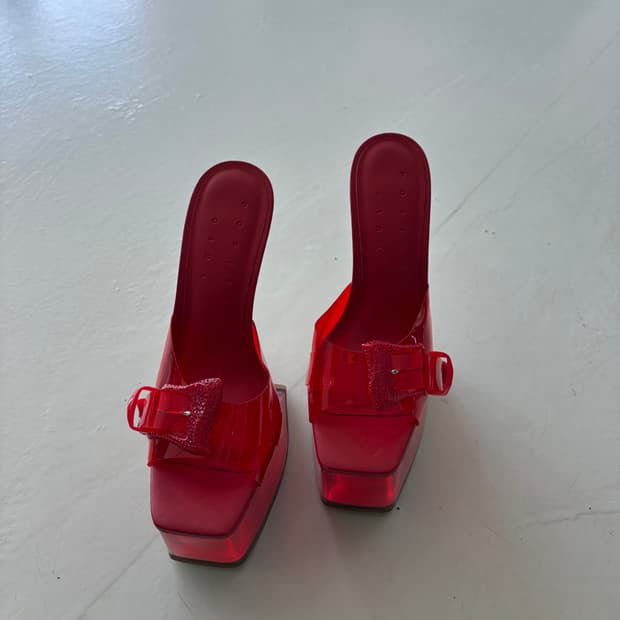 postergirl 클리어 힐 (레드)