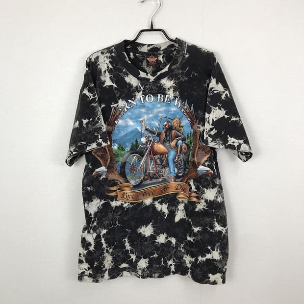 락이글 바이크 빈티지 VTG 반팔 티셔츠 남성L