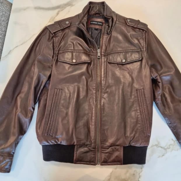 앤드류 마크 가죽 자켓 M,L 