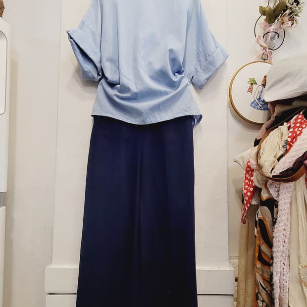 마쥬 루즈핏 셔츠블라우스. 산드로  레이온 슬랙스