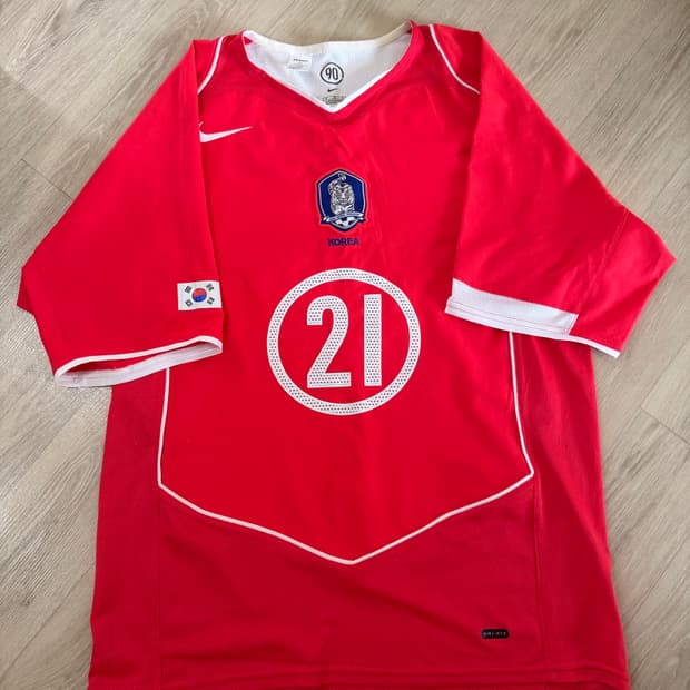2004 대한민국 홈 축구 유니폼No.21 박지성