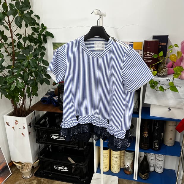 사카이 우먼 레이어드 포플린 셔츠 2