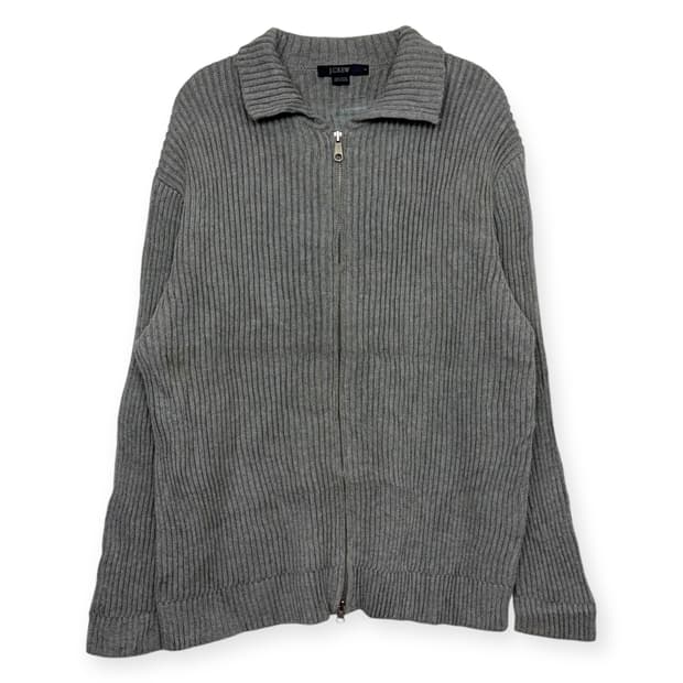 제이크루 카라 니트 집업 가디건