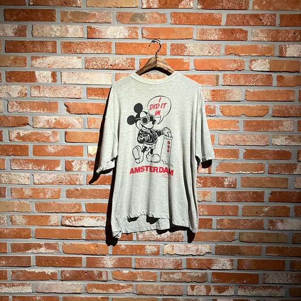 90s USA 빈티지 미키마우스 반팔 티셔츠