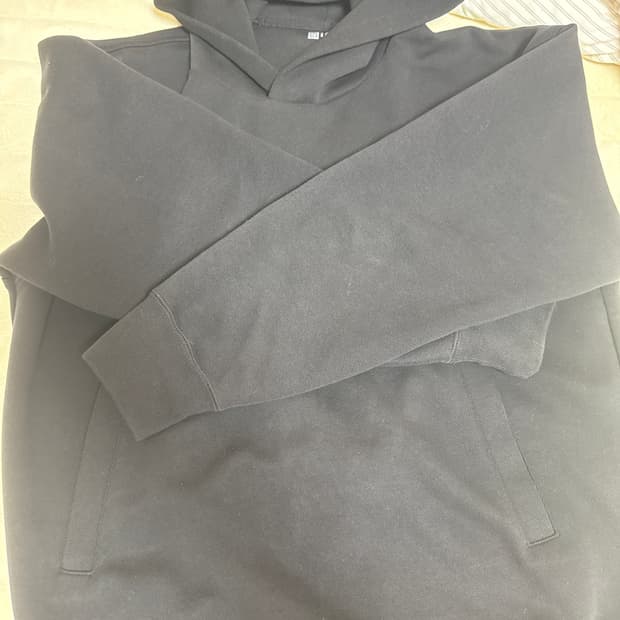 유니클로 c 후드티 블랙