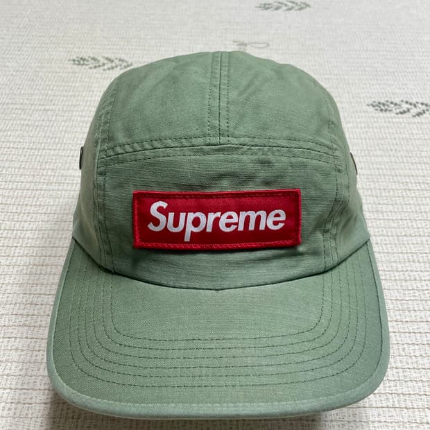 슈프림 밀리터리 캠프캡 올리브 - 24SS