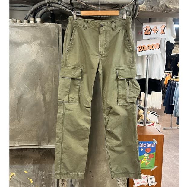 갭 코튼 카고 팬츠 카키 30 #csz3906