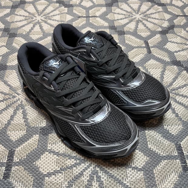 (285) 미즈노 웨이브 프로페시 LS 블랙 샌드 메탈릭 그레이