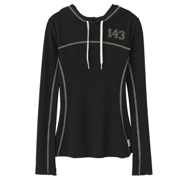 스컬프터 넘버링 후드티 ILY Numbering Hoodie Black