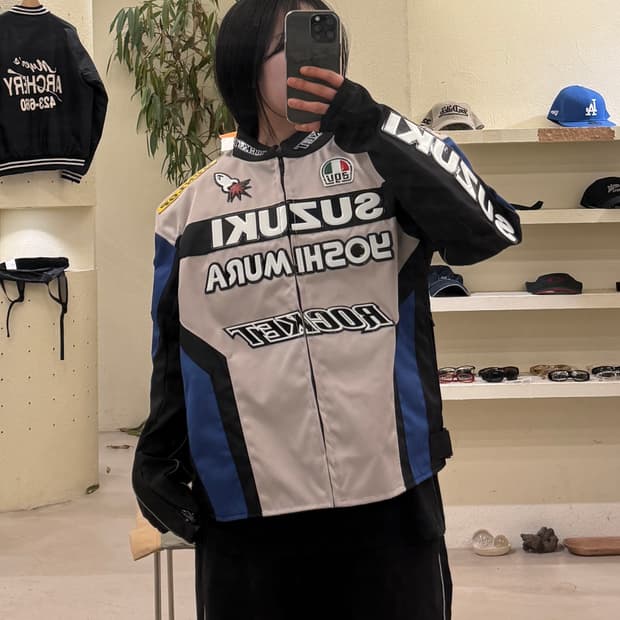 빈티지 스즈키 패치워크 프로텍터 레이싱 자켓 U584