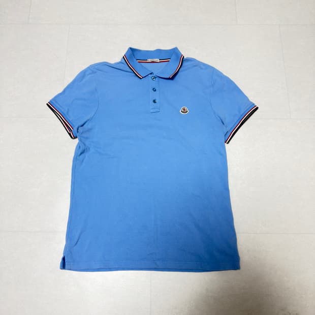 [레어컬러, L] 몽클레어 pk 카라티 피케티 스카이블루