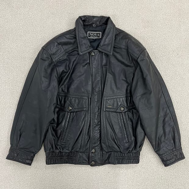[110] NOVA 노바 블랙 소가죽 봄버자켓 라이더 자켓 0120M1