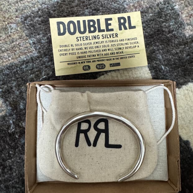 RRL 더블알엘 실버 브레이슬릿 팔찌 M