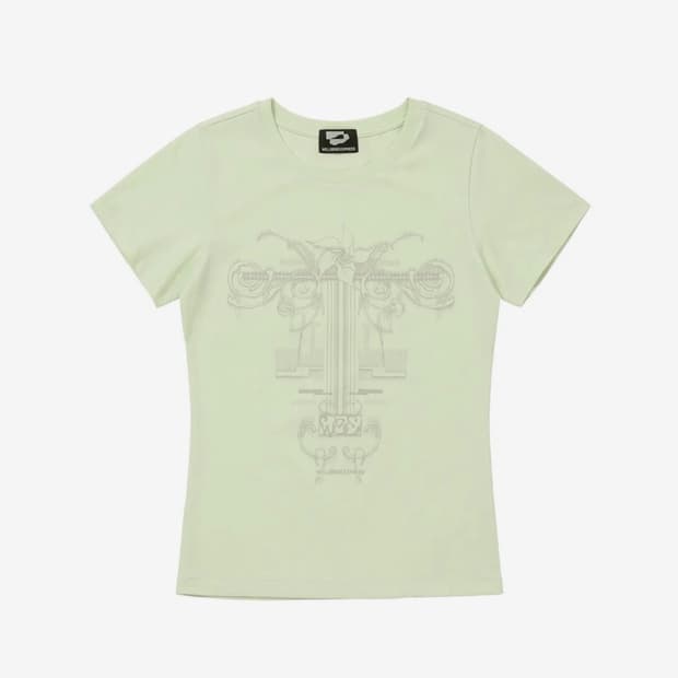 웰빙익스프레스 Flower Tattoo Tee Mint